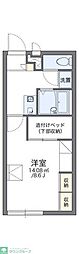 レオパレス幸 1Kの間取図画像