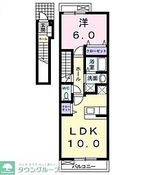 モーダパラッツォ 1LDKの間取図画像