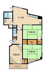 ツインコラム多摩 3LDKの間取図画像