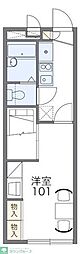 レオパレス慶弐番館 1Kの間取図画像