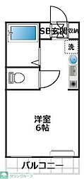 サニーステージ ワンルームの間取図画像