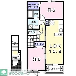 シエル・エトワレ1 2LDKの間取図画像