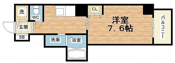 ビガーポリス138与力町 ｜大阪府大阪市北区与力町(賃貸マンション1K・2階・25.00㎡)の写真 その2