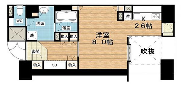 ルネ南船場フレックスコンフォート ｜大阪府大阪市中央区南船場1丁目(賃貸マンション1K・2階・35.83㎡)の写真 その2