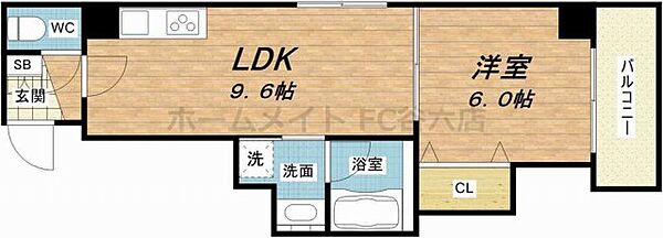 メルシアター鈍色の風 ｜大阪府大阪市中央区久太郎町2丁目(賃貸マンション1LDK・10階・34.34㎡)の写真 その2