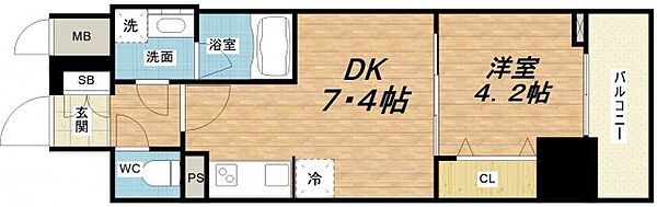 RISING Maison 本町橋 ｜大阪府大阪市中央区本町橋(賃貸マンション1DK・11階・30.92㎡)の写真 その2