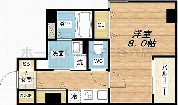 エミネンスワン ｜大阪府大阪市中央区高津3丁目(賃貸マンション1K・3階・27.86㎡)の写真 その2