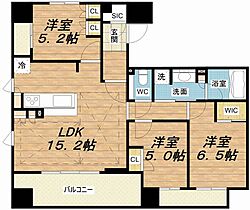 グランドメゾン松屋町駅前  ｜ 大阪府大阪市中央区松屋町7-6（賃貸マンション3LDK・2階・72.87㎡） その2