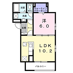 間取図画像 1LDK
