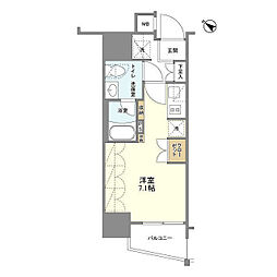 SIL西五反田 ワンルームの間取図画像