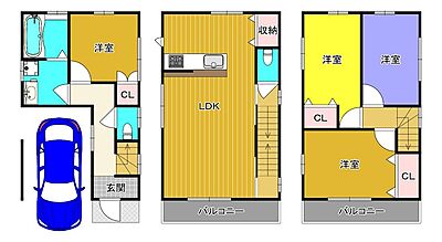 間取り：完成予想図