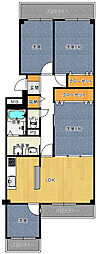 エバーグリーン門真 4LDKの間取図画像