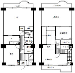 シティハイツ森小路2号棟 5LDKの間取図画像