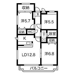 間取図画像 3LDK