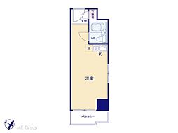 日興パレス大通り公園 ワンルームの間取図画像