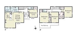 大磯町国府新宿24-1期 新築戸建 全5棟 2号棟