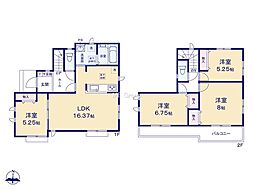 座間市立野台2丁目 新築戸建 全3棟 B号棟