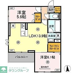 間取図画像 2LDK