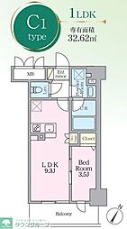 間取図画像 1LDK