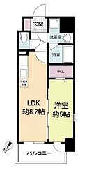 モダンパラッツォ博多sur 1LDKの間取図画像