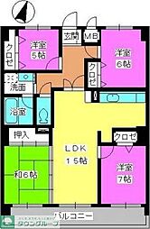ロマネスク寺塚ルネッサンス 4LDKの間取図画像