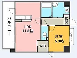 箱崎なつめビル 1LDKの間取図画像