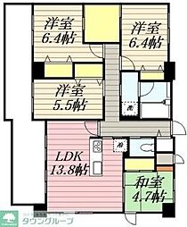 BPRレジデンス高宮 4LDKの間取図画像
