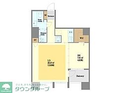 REBLDG 1LDKの間取図画像