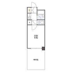 ダイナコート県庁前 1Kの間取図画像