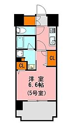 LANDICBAYFIELD 1Kの間取図画像