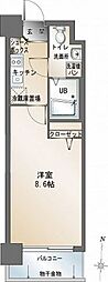 エンクレスト警固 1Kの間取図画像