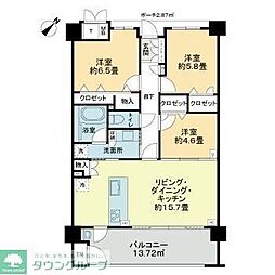 サンメゾン南福岡エルド 3LDKの間取図画像