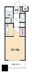 グランパーク天神 1Kの間取図画像