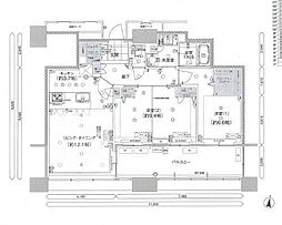 アイランドシティオーシャン&フォレストタワーレジデンスウエスト棟 2LDKの間取図画像