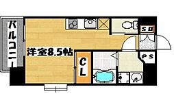 サヴォイエクセルシオール 1Kの間取図画像