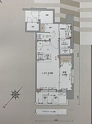 グランパーク平尾2 1LDKの間取図画像