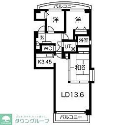 パロスけやき西 3LDKの間取図画像