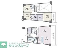 アイランドシティインフィニガーデンE棟 4LDKの間取図画像
