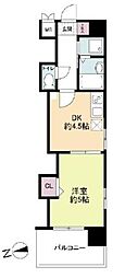 レジディア博多 1DKの間取図画像