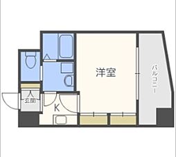 サヴォイマキシマイズ博多ステーション 1Kの間取図画像