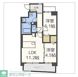 サンラルーチェ博多南 2LDKの間取図画像