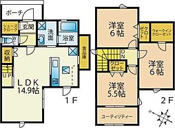 プランドール 3SLDKの間取図画像