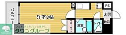 リファレンス駅南 1Kの間取図画像
