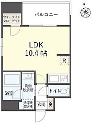 TOWERS香椎駅前 1Kの間取図画像