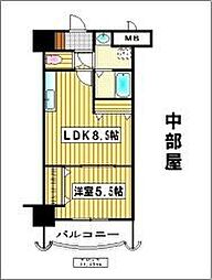 ロイヤル天神東104 1LDKの間取図画像