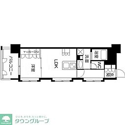 サンロージュ薬院駅前 1LDKの間取図画像