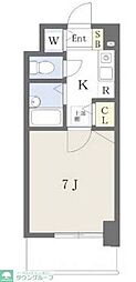 ルピエ荒戸 1Kの間取図画像