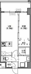 S-RESIDENCENakagofuku 1LDKの間取図画像