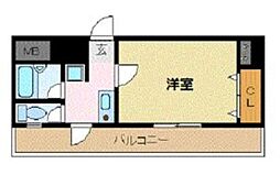 ピュアドームリブレ薬院 1Kの間取図画像