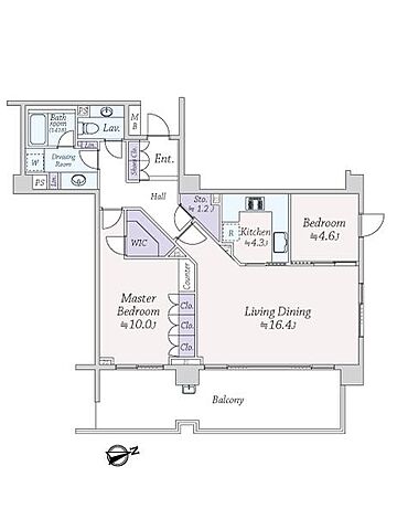 間取り パーク・コート元麻布ヒルトップレジデンス 3階/-